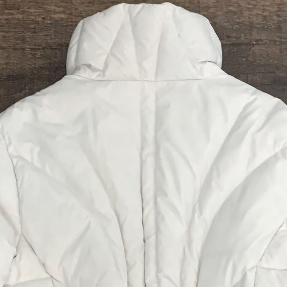LL BEAN Women’s White GooseDown Puffer Mid-Length Jacket Size: L - Picture 6 of 8